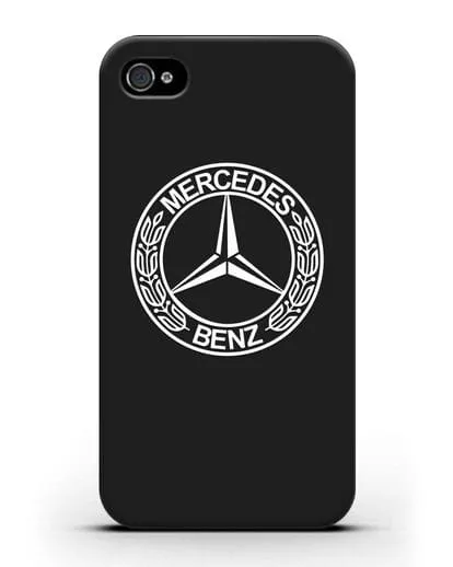 Чехол с логотипом Mercedes Benz силиконовый для iPhone 4/4s