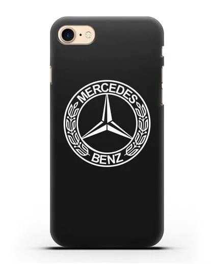Чехол с логотипом Mercedes Benz силиконовый для iPhone 8