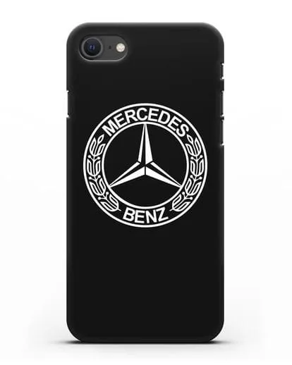 Чехол с логотипом Mercedes Benz силиконовый для iPhone SE 2020
