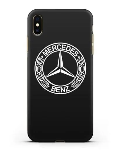 Чехол с логотипом Mercedes Benz силиконовый для iPhone XS Max