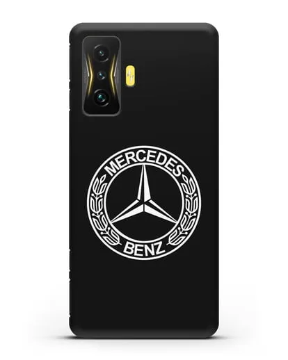 Чехол с логотипом Mercedes Benz силиконовый для Xiaomi Poco F4 GT