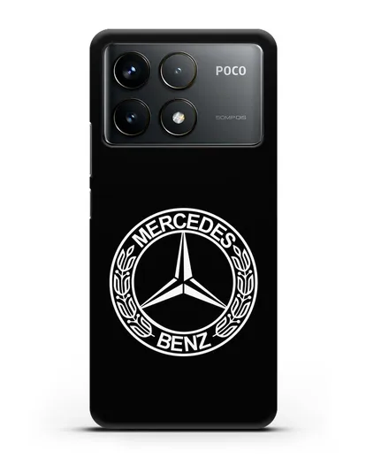 Чехол с логотипом Mercedes Benz силиконовый для Xiaomi Poco F6 Pro