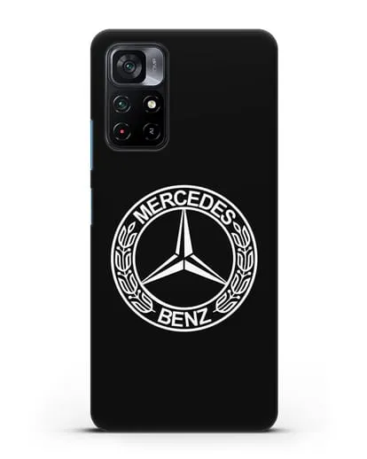 Чехол с логотипом Mercedes Benz силиконовый для Xiaomi Poco M4 Pro 5G