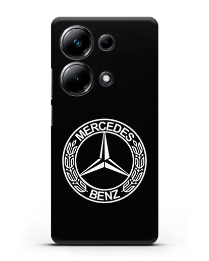 Чехол с логотипом Mercedes Benz силиконовый для Xiaomi Poco M6 Pro