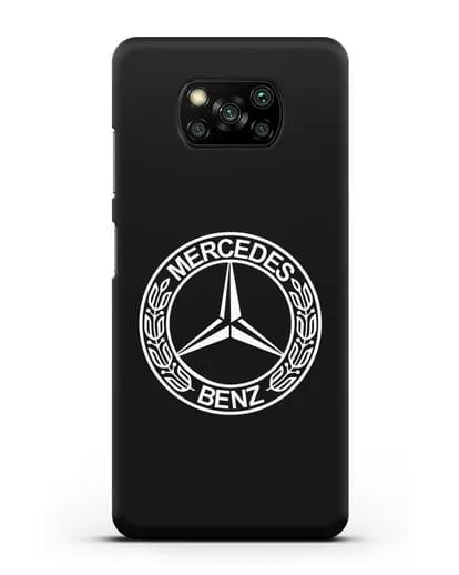 Чехол с логотипом Mercedes Benz силиконовый для Xiaomi Poco X3