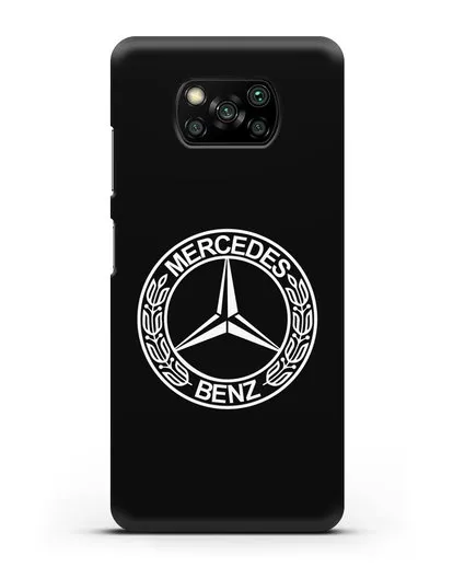 Чехол с логотипом Mercedes Benz силиконовый для Xiaomi Poco X3 Pro