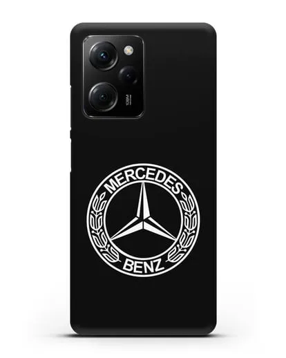 Чехол с логотипом Mercedes Benz силиконовый для Xiaomi Poco X5 Pro
