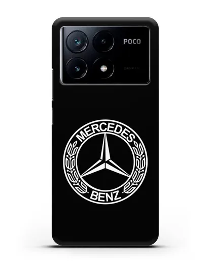 Чехол с логотипом Mercedes Benz силиконовый для Xiaomi Poco X6 Pro