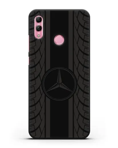 Чехол с логотипом Мерседес Бенц силиконовый для Honor 10 Lite