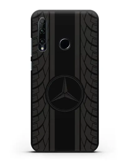 Чехол с логотипом Мерседес Бенц силиконовый для Honor 20e