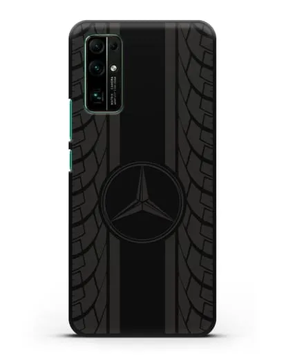 Чехол с логотипом Мерседес Бенц силиконовый для Honor 30