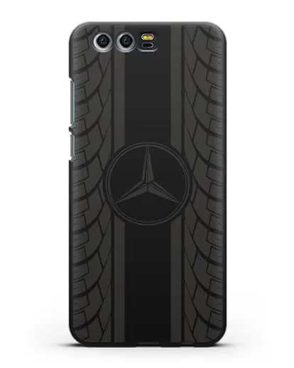 Чехол с логотипом Мерседес Бенц силиконовый для Honor 9