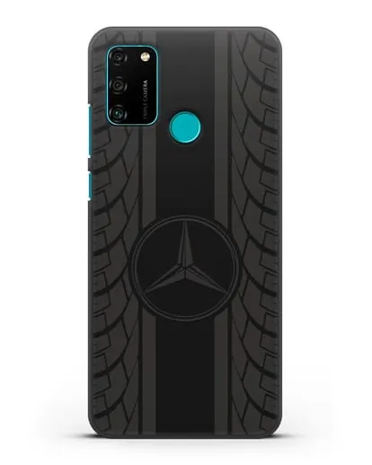 Чехол с логотипом Мерседес Бенц силиконовый для Honor 9A