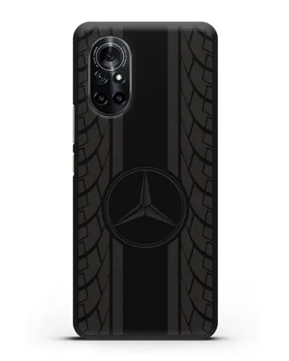 Чехол с логотипом Мерседес Бенц силиконовый для Huawei Nova 8