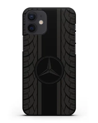 Чехол с логотипом Мерседес Бенц силиконовый для iPhone 12 mini