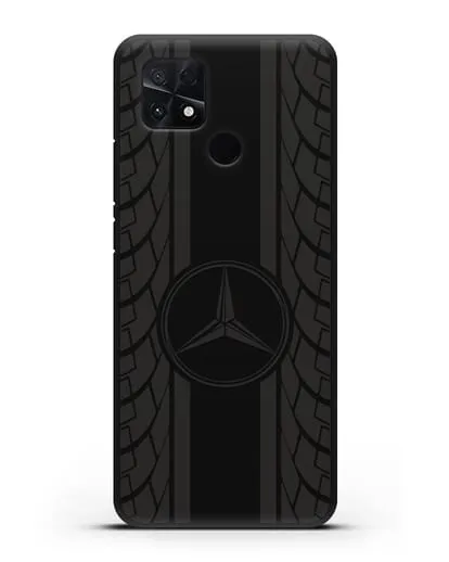 Чехол с логотипом Мерседес Бенц силиконовый для Xiaomi Poco C40
