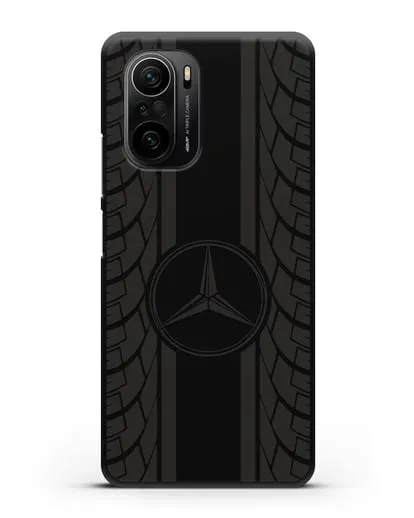 Чехол с логотипом Мерседес Бенц силиконовый для Xiaomi Poco F3 Pro