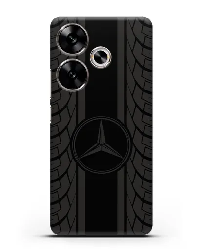 Чехол с логотипом Мерседес Бенц силиконовый для Xiaomi Poco F6