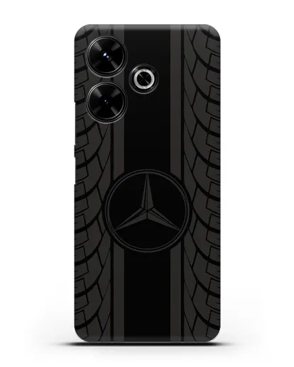 Чехол с логотипом Мерседес Бенц силиконовый для Xiaomi Poco M6