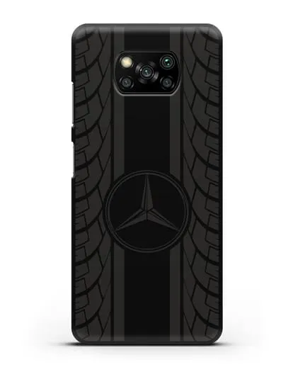 Чехол с логотипом Мерседес Бенц силиконовый для Xiaomi Poco X3 Pro
