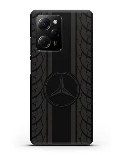 Чехол с логотипом Мерседес Бенц силиконовый для Xiaomi Poco X5 Pro