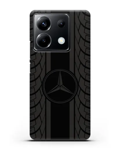 Чехол с логотипом Мерседес Бенц силиконовый для Xiaomi Poco X6