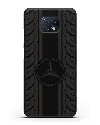 Чехол с логотипом Мерседес Бенц силиконовый для Xiaomi Redmi Note 9T