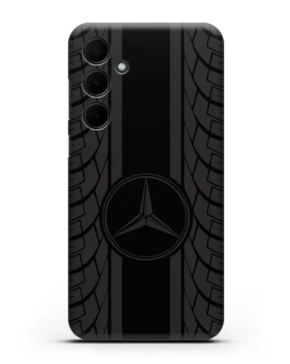 Чехол с логотипом Мерседес Бенц силиконовый для Samsung Galaxy A55 [SM-A556]