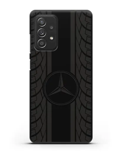Чехол с логотипом Мерседес Бенц силиконовый для Samsung Galaxy A53