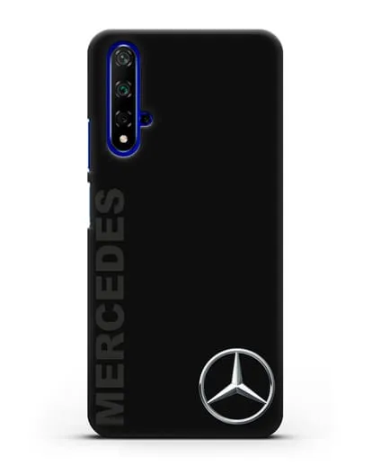 Чехол с надписью Mercedes и логотипом силиконовый для Honor 20