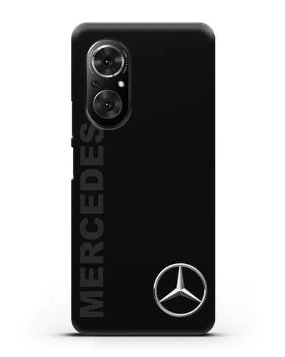 Чехол с надписью Mercedes и логотипом силиконовый для Honor 50 SE