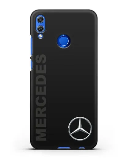 Чехол с надписью Mercedes и логотипом силиконовый для Honor 8X