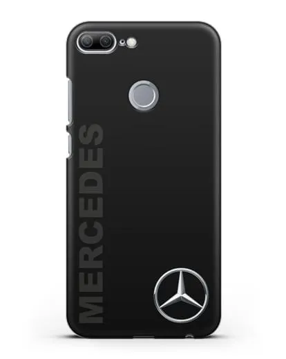Чехол с надписью Mercedes и логотипом силиконовый для Honor 9 Lite