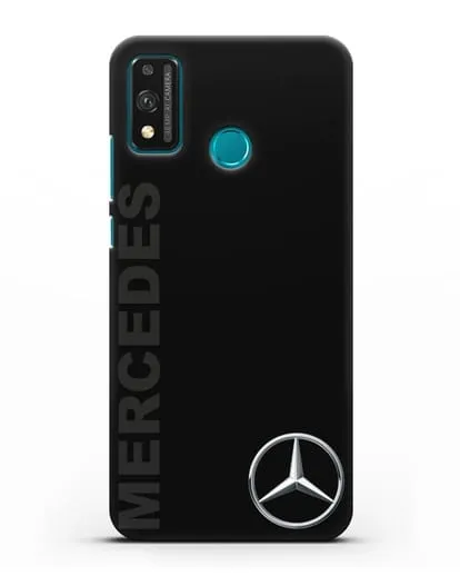 Чехол с надписью Mercedes и логотипом силиконовый для Honor 9X lite
