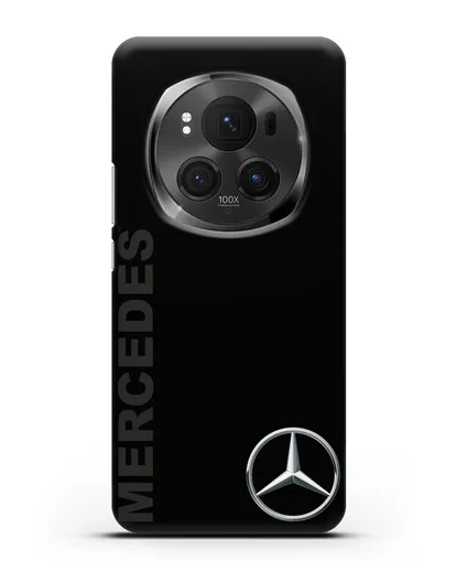 Чехол с надписью Mercedes и логотипом силиконовый для Honor Magic 6 Pro