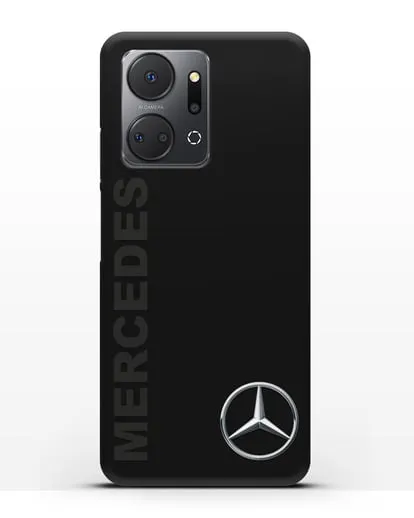 Чехол с надписью Mercedes и логотипом силиконовый для Honor X7a