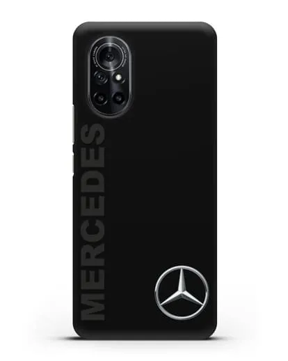 Чехол с надписью Mercedes и логотипом силиконовый для Huawei Nova 8