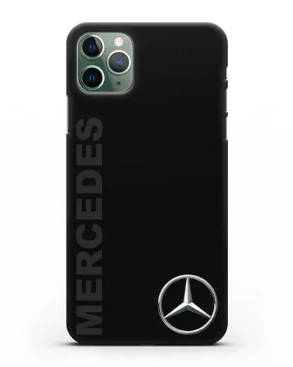 Чехол с надписью Mercedes и логотипом силиконовый для iPhone 11 Pro Max