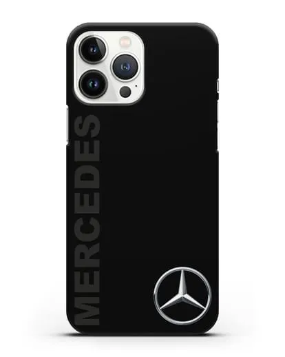 Чехол с надписью Mercedes и логотипом силиконовый для iPhone 13 Pro Max