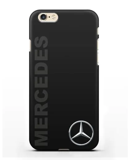 Чехол с надписью Mercedes и логотипом силиконовый для iPhone 6s