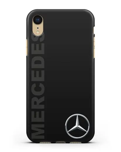 Чехол с надписью Mercedes и логотипом силиконовый для iPhone XR