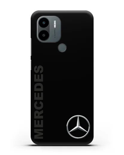 Чехол с надписью Mercedes и логотипом силиконовый для Xiaomi Poco C51