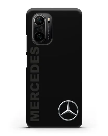 Чехол с надписью Mercedes и логотипом силиконовый для Xiaomi Poco F3