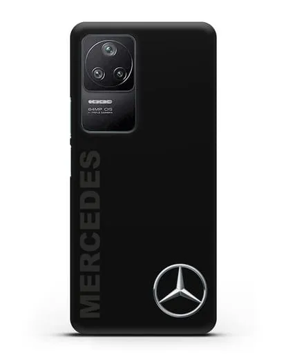 Чехол с надписью Mercedes и логотипом силиконовый для Xiaomi Poco F4