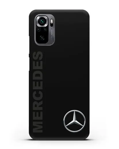 Чехол с надписью Mercedes и логотипом силиконовый для Xiaomi Poco M5s