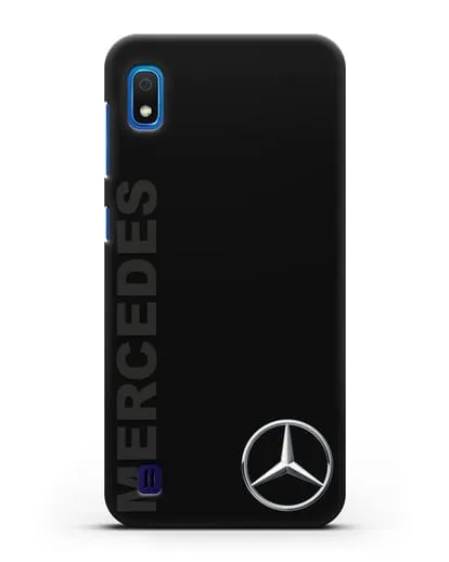 Чехол с надписью Mercedes и логотипом силиконовый для Samsung Galaxy A10 [SM-A105F]