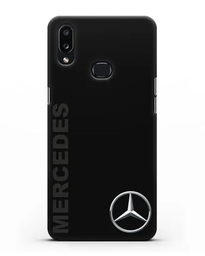 Чехол с надписью Mercedes и логотипом силиконовый для Samsung Galaxy A10s [SM-F107F]