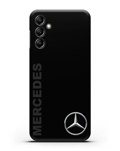 Чехол с надписью Mercedes и логотипом силиконовый для Samsung Galaxy A14 [SM-A145]