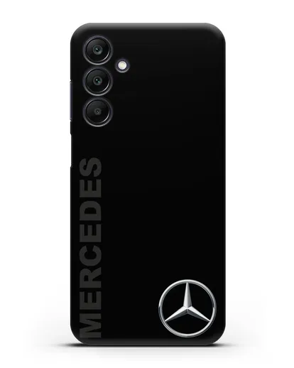 Чехол с надписью Mercedes и логотипом силиконовый для Samsung Galaxy A25 [SM-A256]