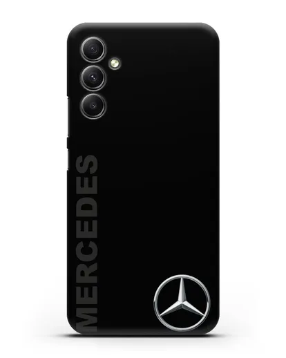 Чехол с надписью Mercedes и логотипом силиконовый для Samsung Galaxy A34 [SM-A346]